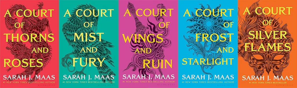 ACOTAR A Court Of Thorns And Roses ALL 5 Book Covers